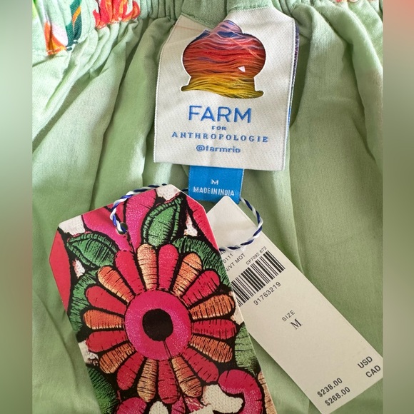 Farm Rio Off-The-Shoulder Tiered Floral Maxi Dress, Size M - Picture 11 of 11